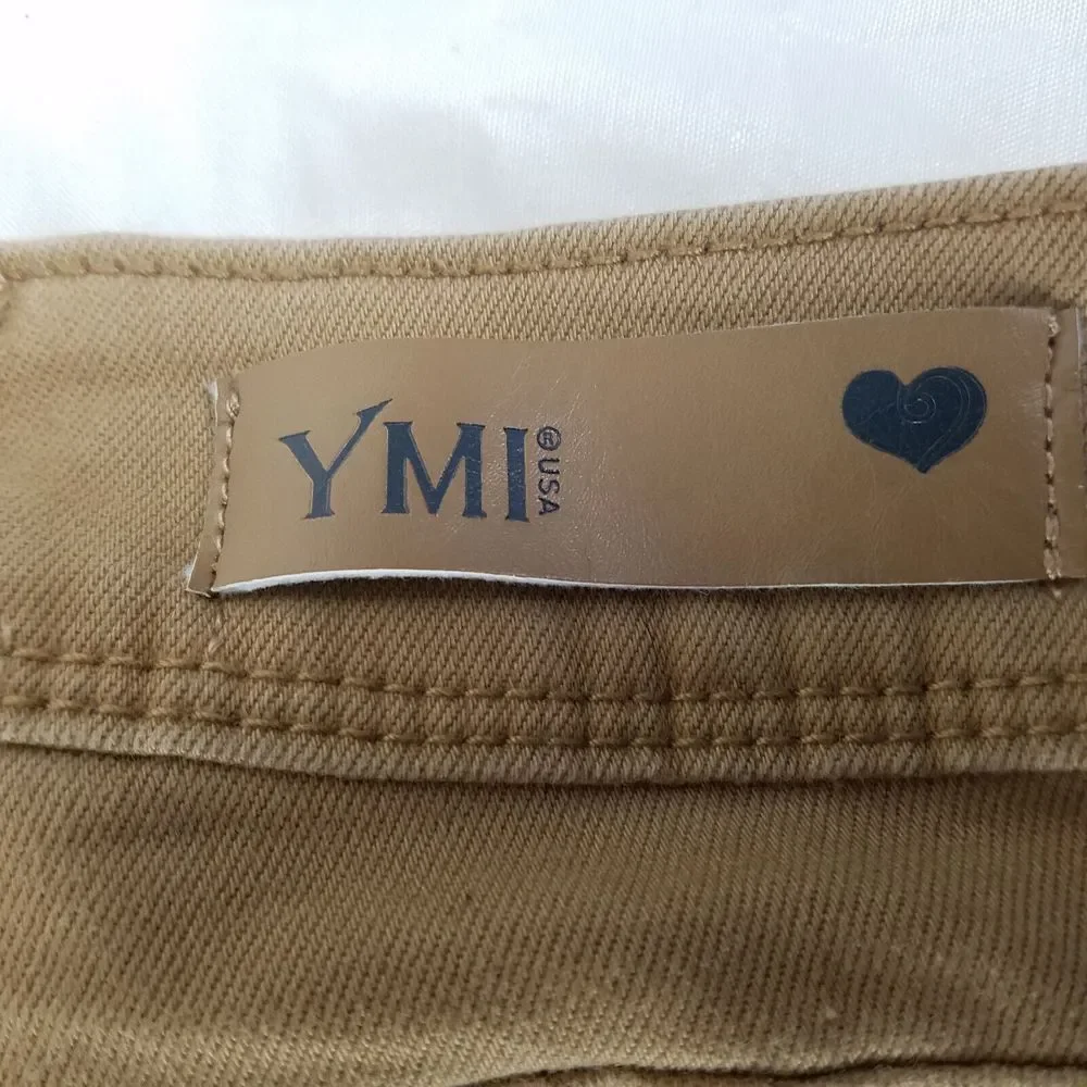 YMI Jeans‎ Juniors 3 Brown Low Rise Womens Distressed Skinny Leg Denim